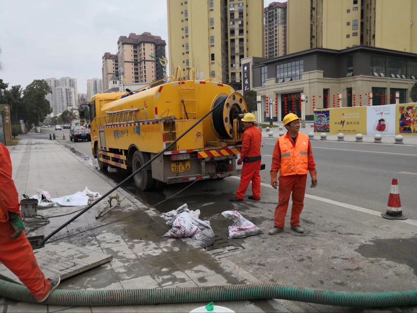 沭阳排污管道清淤-管道清洗
